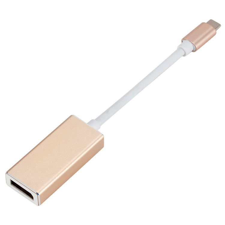 USB 3.1 Type-C 公頭轉DP母頭 高清轉換線，線長：12cm