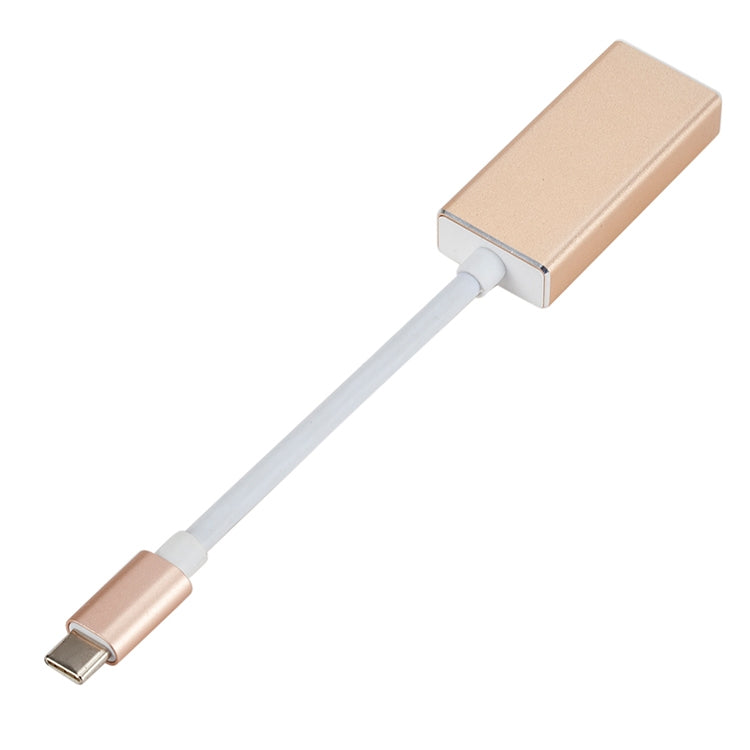 USB 3.1 Type-C 公頭轉DP母頭 高清轉換線，線長：12cm