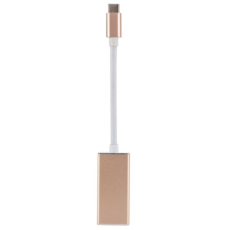 USB 3.1 Type-C 公頭轉DP母頭 高清轉換線，線長：12cm