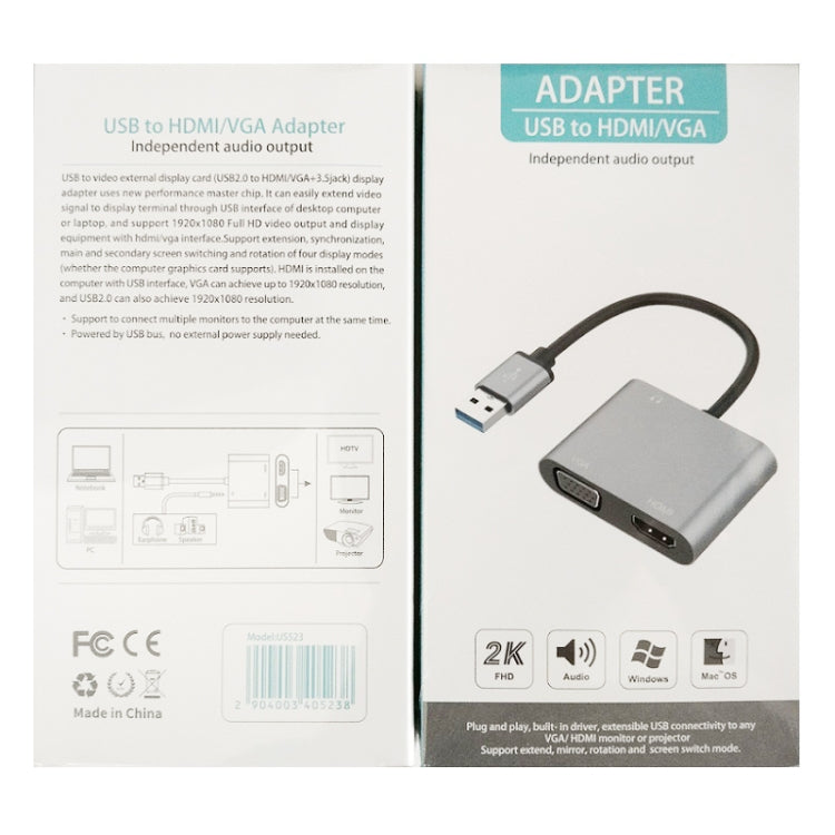 USB3.0 轉 HDMI / VGA頻轉換器