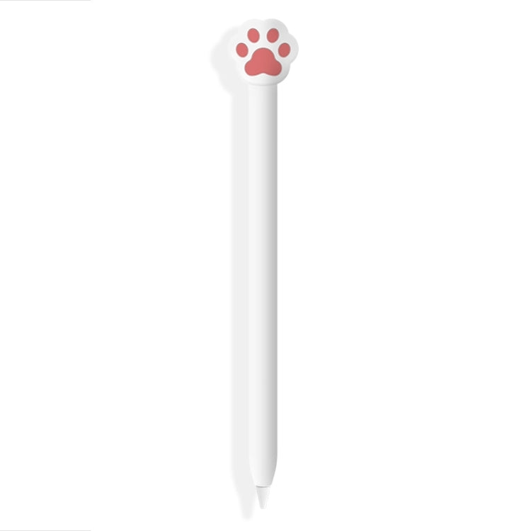 Cute Cartoon Silicone Protective Cover for Apple Pencil 2(Cat Claw Pink)