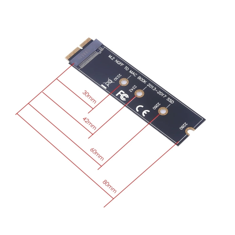 M.2 PCIE NVME SSD 轉Mac Book Air Pro 2013-2017 SSD轉接卡適用於A1465 A1466 A1398 A1502