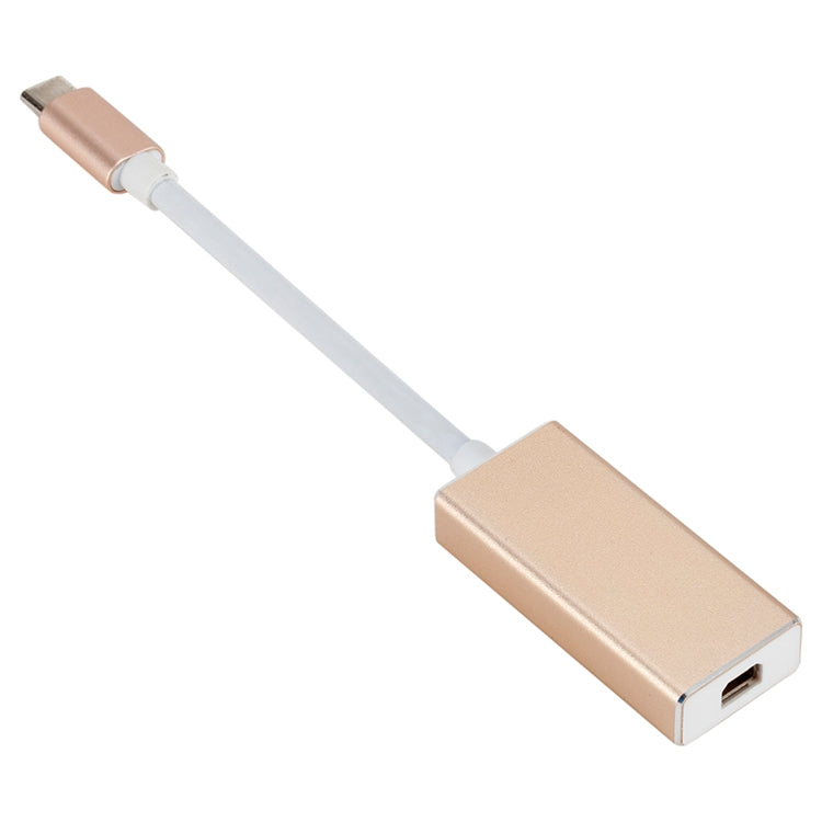 USB 3.1 Type-C 公頭轉Mini DP母頭 高清轉換線，線長：12cm