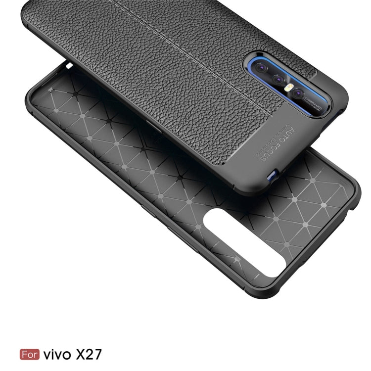 適用於vivo X27 皮紋TPU防摔手機保護殼