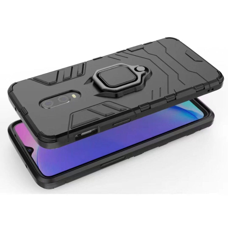 適用於OnePlus 7 黑豹PC + TPU磁性指環支架防摔保護殼