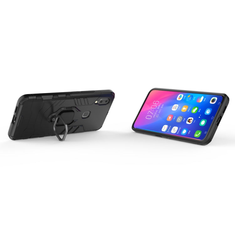 適用於vivo NEX A 黑豹PC + TPU磁吸指環支架防摔保護殼