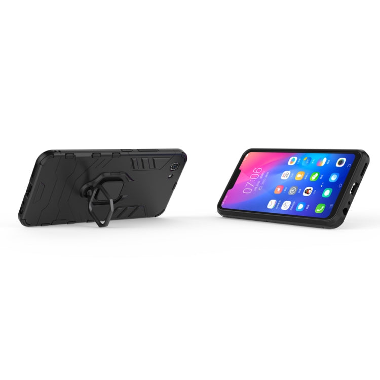 適用於vivo Y83 黑豹PC + TPU磁吸指環支架防摔保護殼