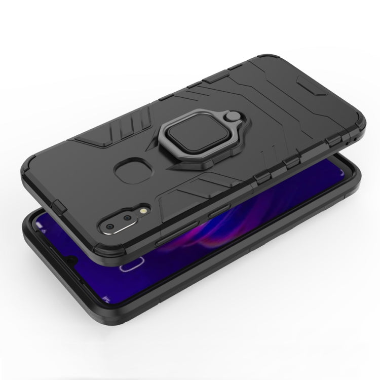 適用於vivo V11i 黑豹PC + TPU磁吸指環支架防摔保護殼