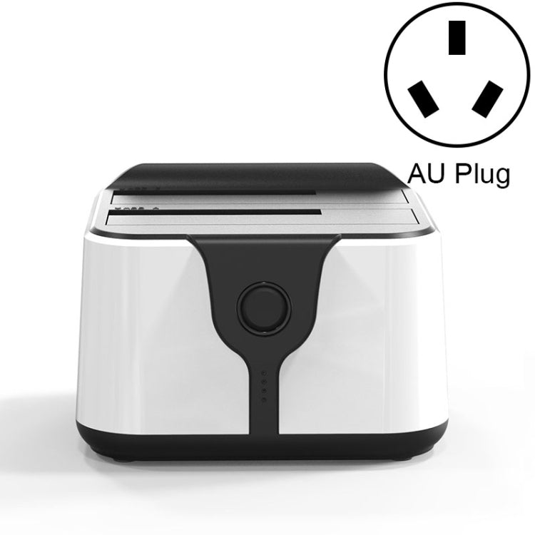 藍碩 2.5/3.5寸雙盤位硬盤底座 USB3.0 SATA串口通用硬盤座