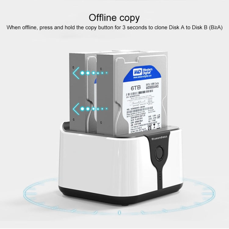 藍碩 2.5/3.5寸雙盤位硬盤底座 USB3.0 SATA串口通用硬盤座