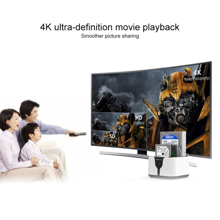 藍碩 2.5/3.5寸雙盤位硬盤底座 USB3.0 SATA串口通用硬盤座