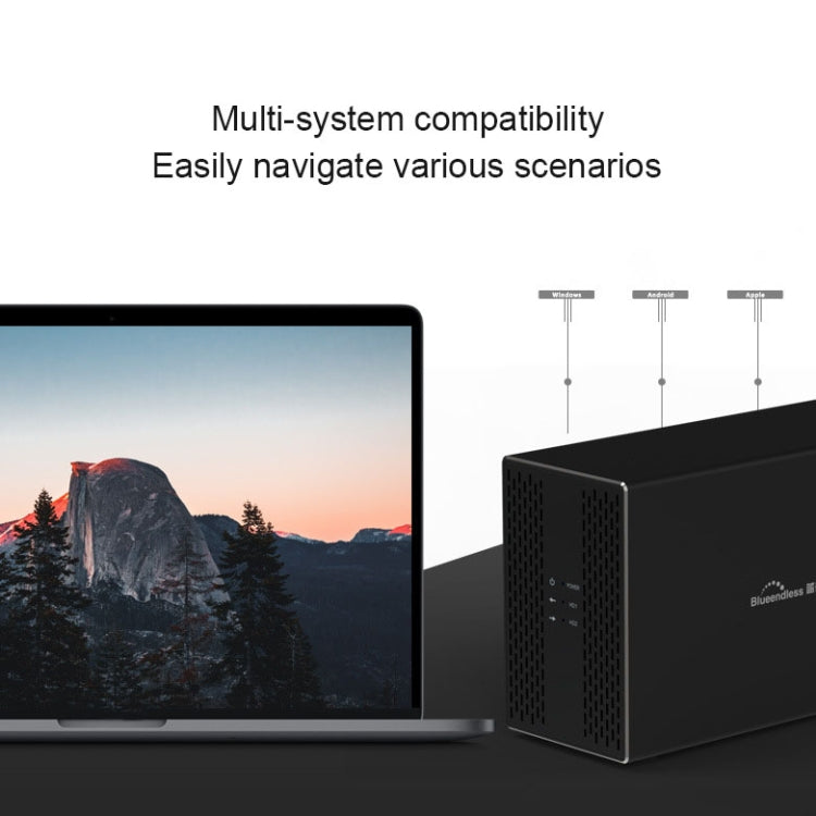 藍碩 USB-B接口 雙盤位RAID組合陣列 3.5寸移動硬盤盒