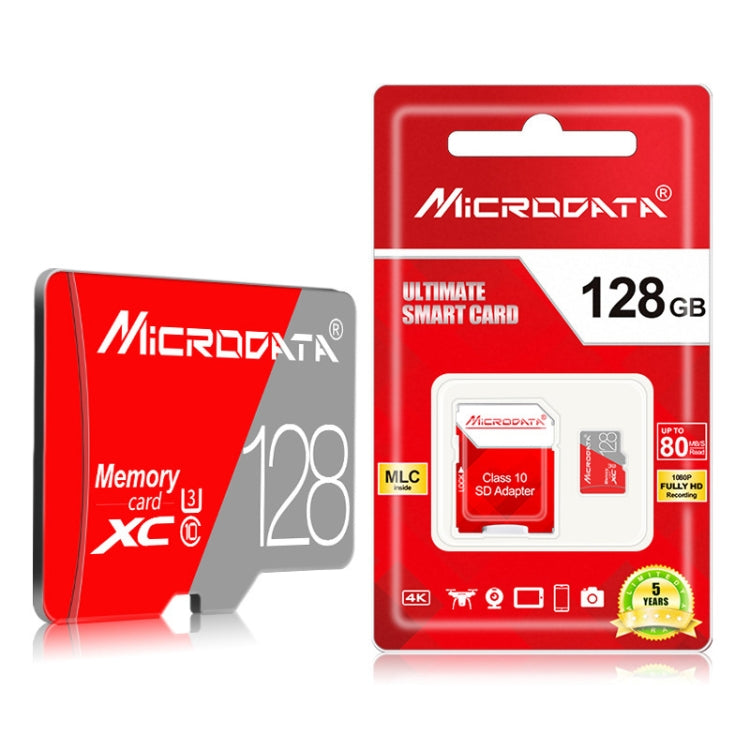 MICRODATA 128GB Class10 紅灰TF內存卡