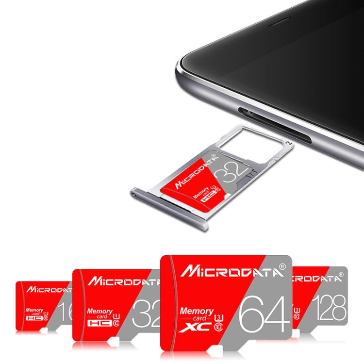 MICRODATA 256GB Class10 紅灰TF內存卡