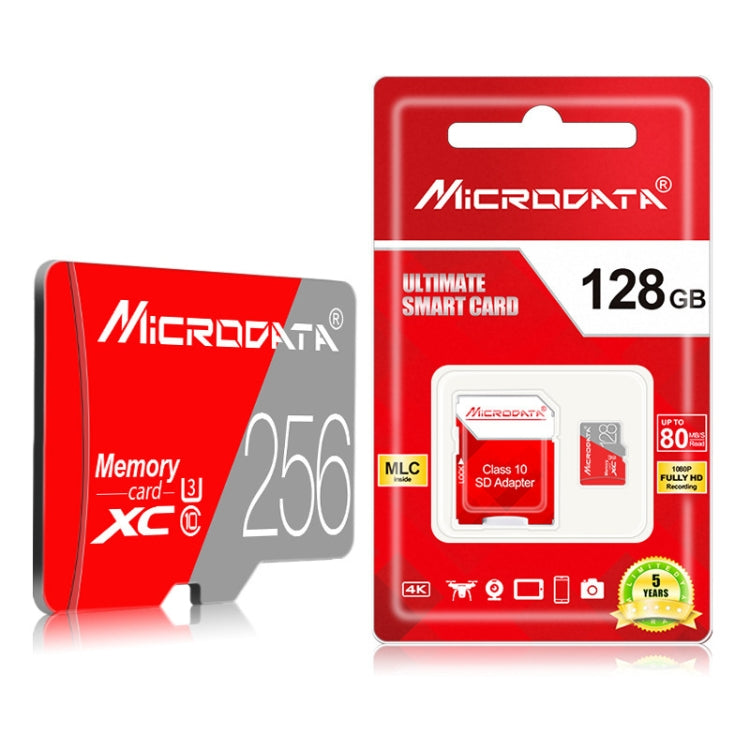 MICRODATA 256GB Class10 紅灰TF內存卡
