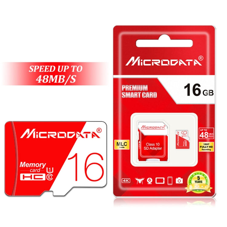 MICRODATA 16GB 高速U1紅白TF存儲卡