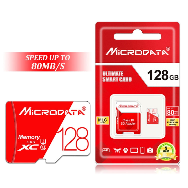MICRODATA 128GB 高速U3紅白TF存儲卡