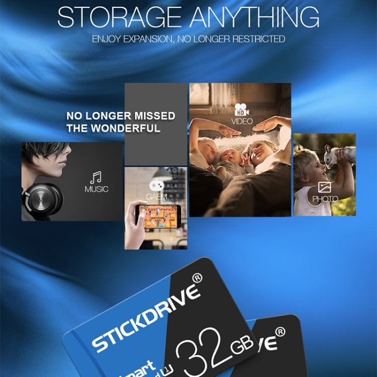 STICKDRIVE 16GB 高速U1藍黑TF存儲卡