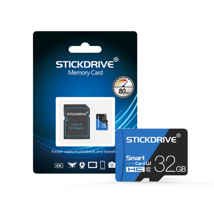 STICKDRIVE 32GB 高速U1藍黑TF存儲卡