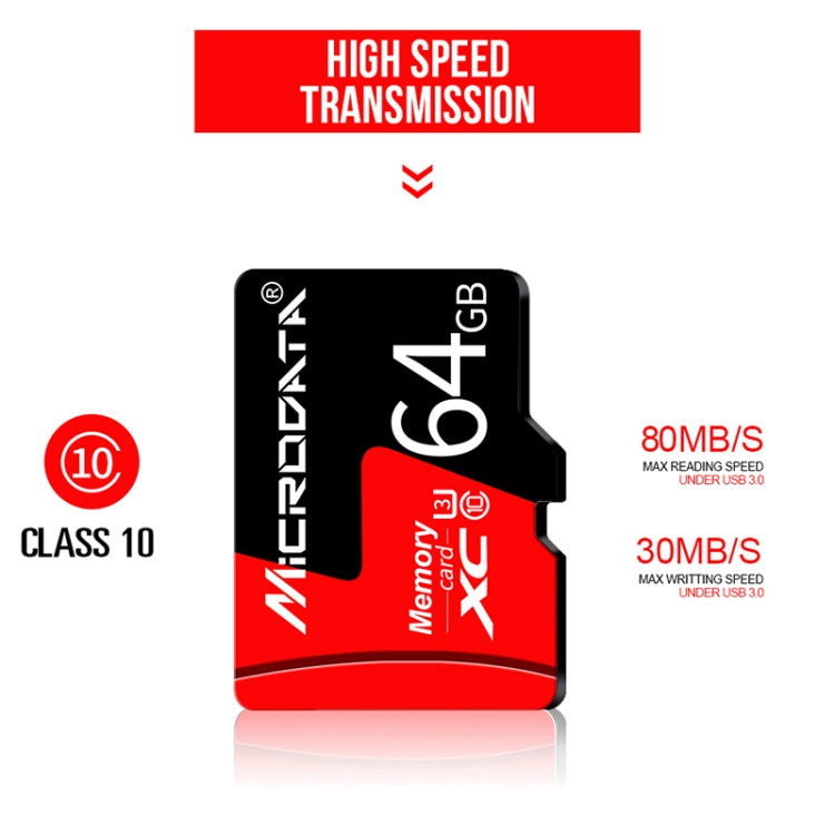 MICRODATA 32GB U1紅黑TF存儲卡