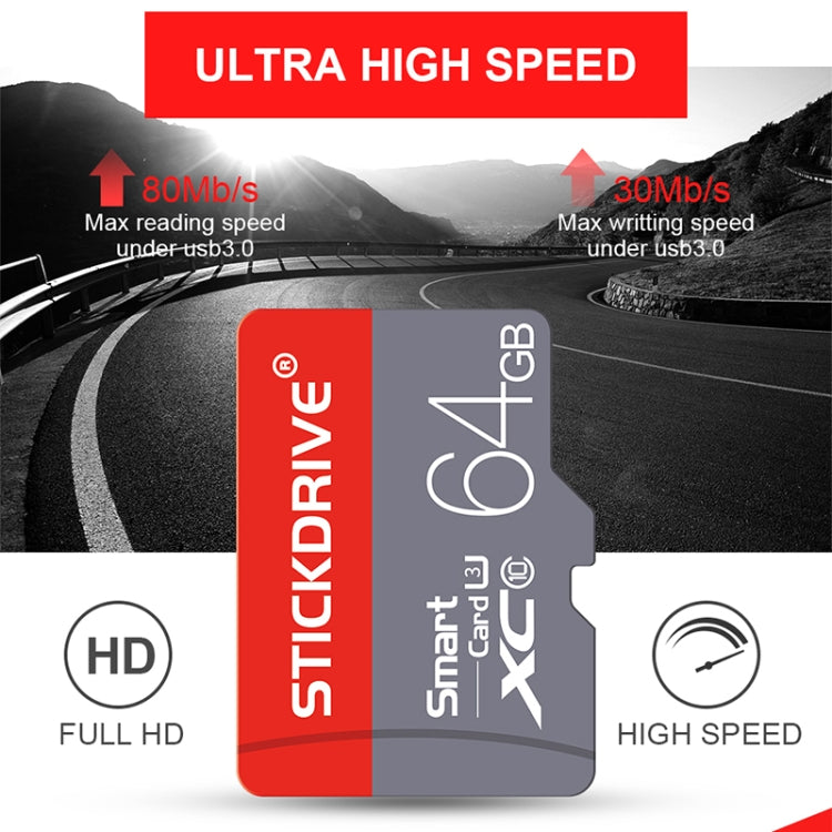STICKDRIVE 128GB U3紅灰TF存儲卡