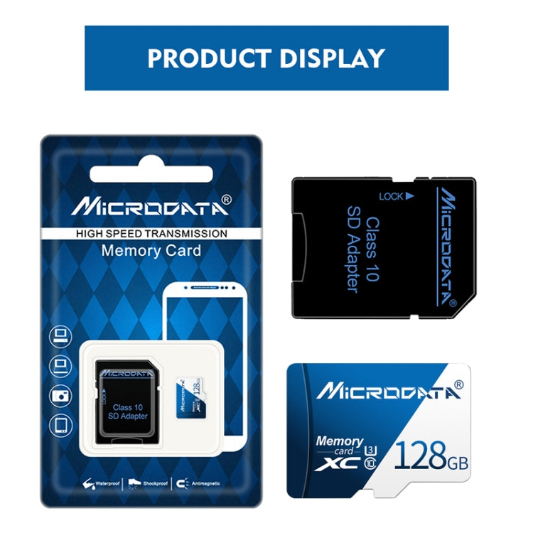 MICRODATA 128GB U3藍白TF存儲卡