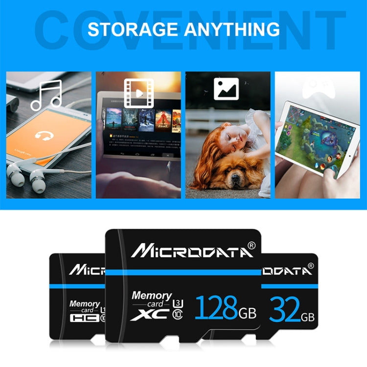 MICRODATA 32GB U1藍杠黑TF存儲卡, 32GB