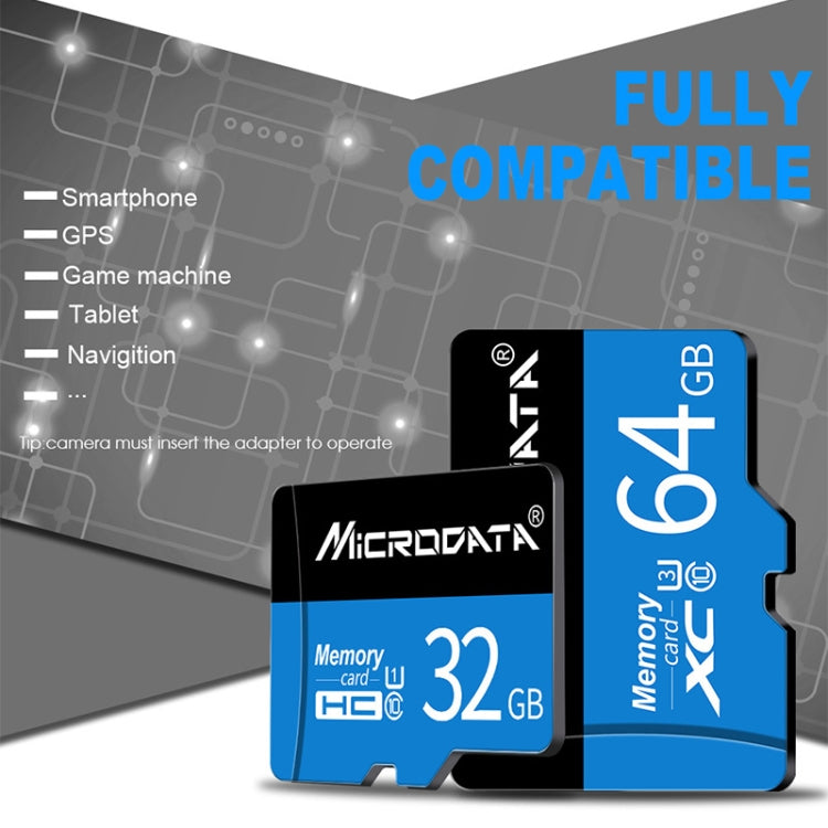 MICRODATA 32GB U1藍黑TF存儲卡, 32GB