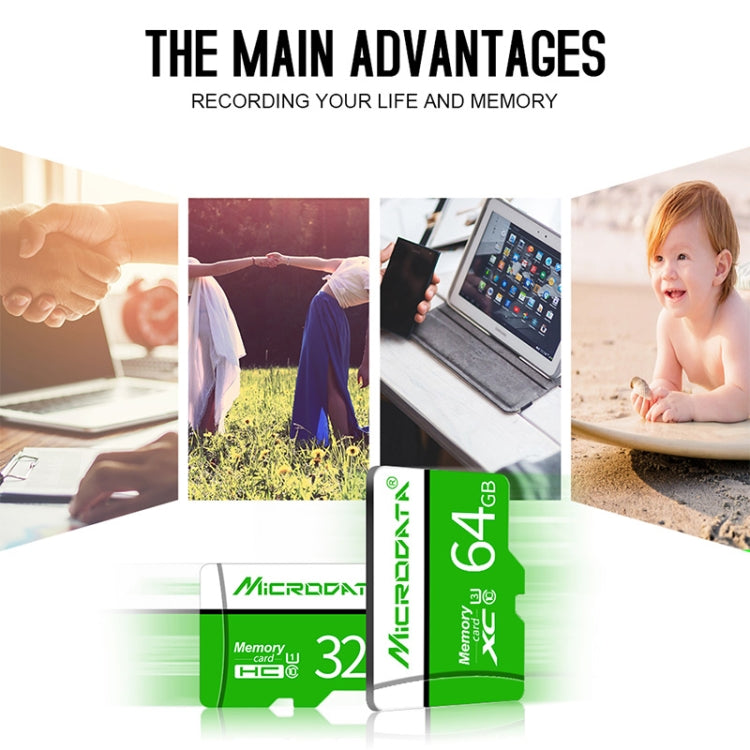 MICRODATA 32GB U1綠白TF存儲卡