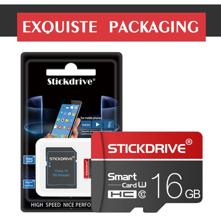 STICKDRIVE 16GB U1白杠紅黑TF存儲卡