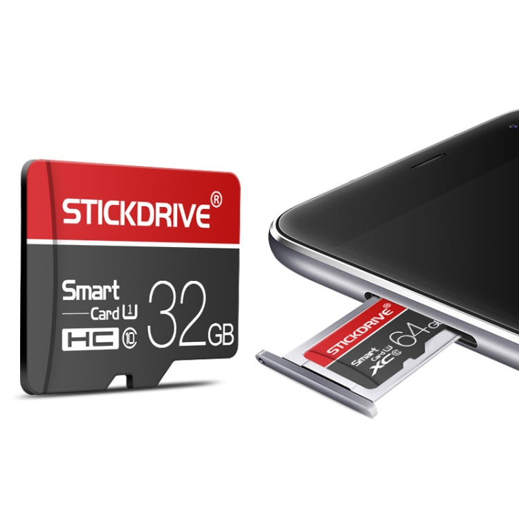 STICKDRIVE 64GB U3白杠紅黑TF存儲卡