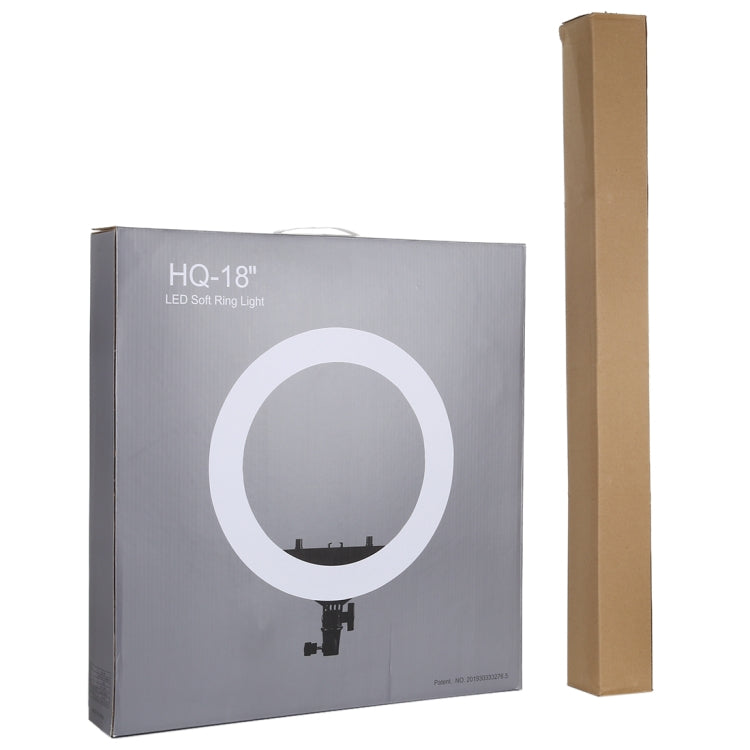 18寸 55W 兩檔可調光主播攝影自拍LED環形補光燈 帶三角支架