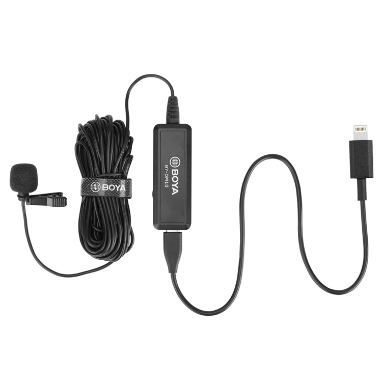 BOYA BY-DM10 USB / 8 Pin接口 全向型領夾麥克風 線長：6米