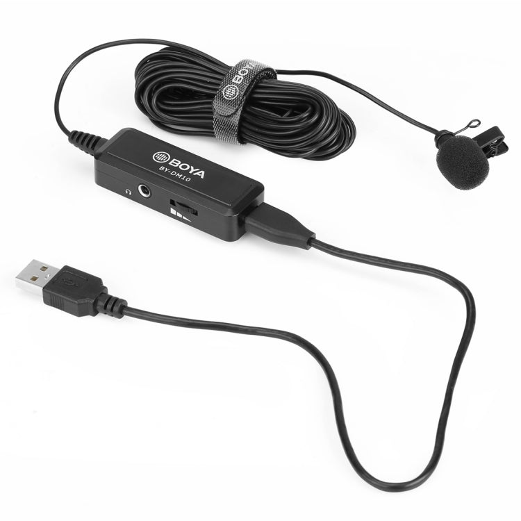 BOYA BY-DM10 USB / 8 Pin接口 全向型領夾麥克風 線長：6米