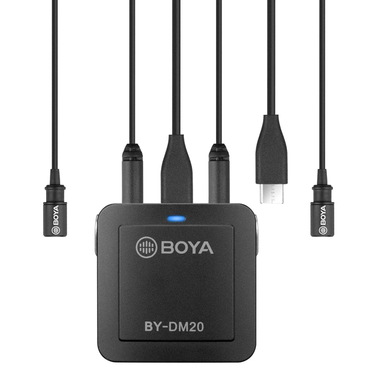 BOYA BY-DM20 8 Pin / Type-C / USB接口 雙聲道領夾式麥克風