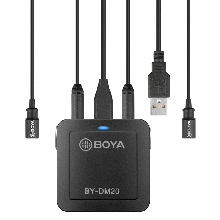 BOYA BY-DM20 8 Pin / Type-C / USB接口 雙聲道領夾式麥克風