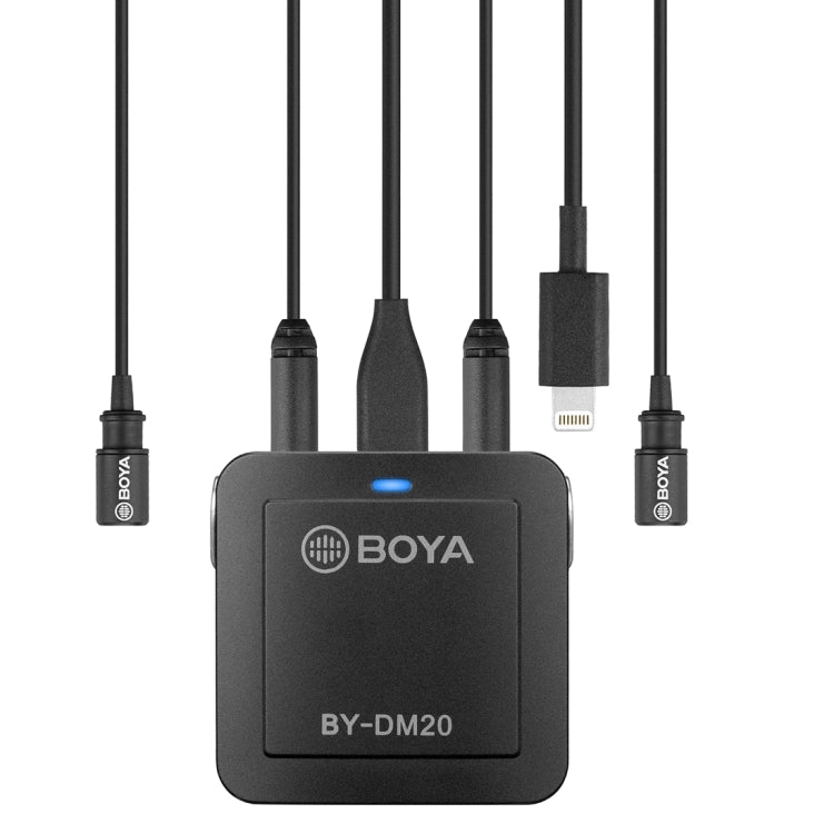 BOYA BY-DM20 8 Pin / Type-C / USB接口 雙聲道領夾式麥克風
