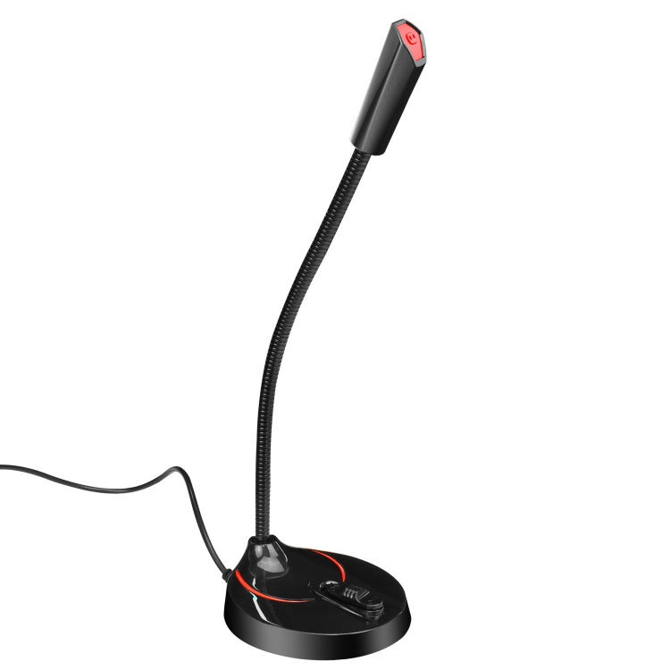 HXSJ F12 360度可彎曲免驅USB電腦麥克風 線長：2.2米