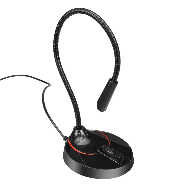 HXSJ F12 360度可彎曲免驅USB電腦麥克風 線長：2.2米