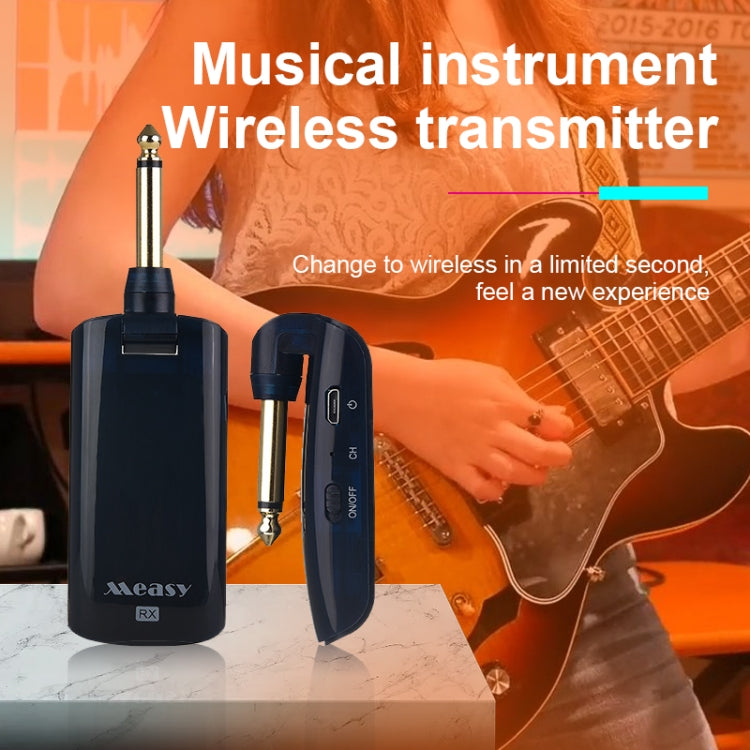 Measy AU688-U 20頻道 無線吉他傳輸器可充電樂器發射器接收器