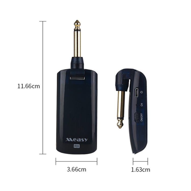 Measy AU688-U 20頻道 無線吉他傳輸器可充電樂器發射器接收器