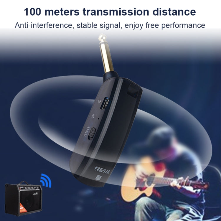 Measy AU688-U 20頻道 無線吉他傳輸器可充電樂器發射器接收器