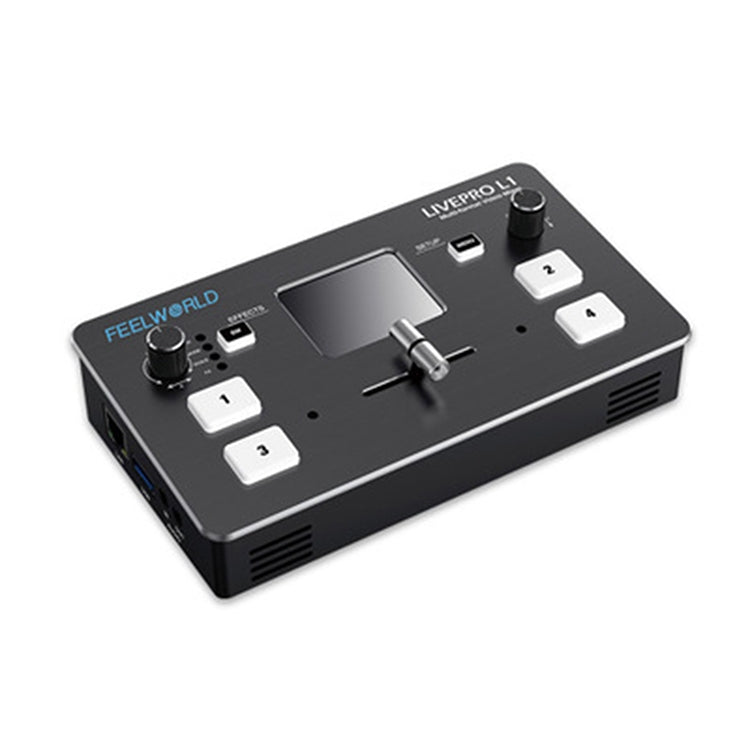 FEELWORLD LIVEPRO L1 多機位現場製作媒體直播4通道現場製作切換台 帶2.0英寸TFT屏
