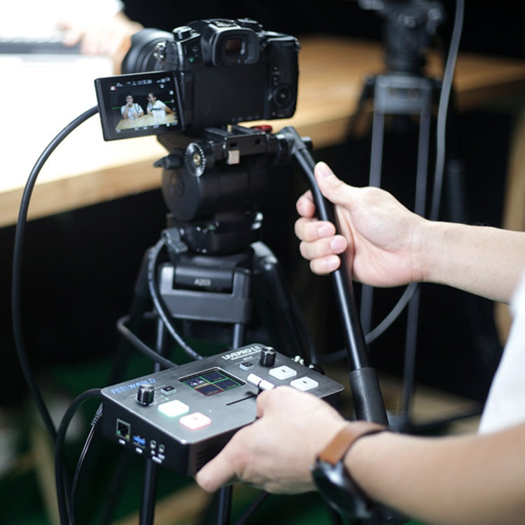 FEELWORLD LIVEPRO L1 多機位現場製作媒體直播4通道現場製作切換台 帶2.0英寸TFT屏