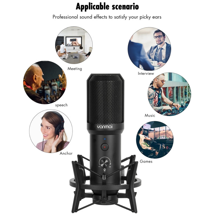 Yanmai Q10B USB 錄音麥克風套裝