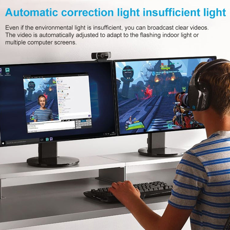 羅技 C922 Pro 自動對焦內置流式1080P網絡攝像頭