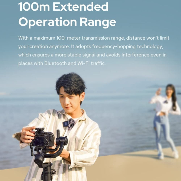 Godox MoveLink II M2 2.4GHz無線麥克風系統組合 帶 2 個發射器和1 個接收器 , MoveLink II M2