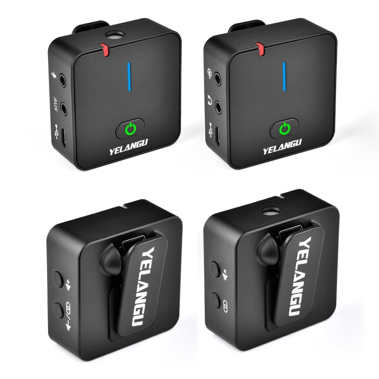 野狼谷 MX5S 2.4G 直播採訪攝像無線錄音麥克風 一拖二