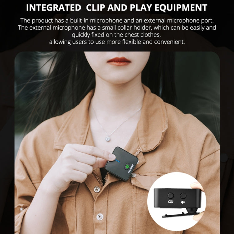 野狼谷 MX5S 2.4G 直播採訪攝像無線錄音麥克風 一拖二