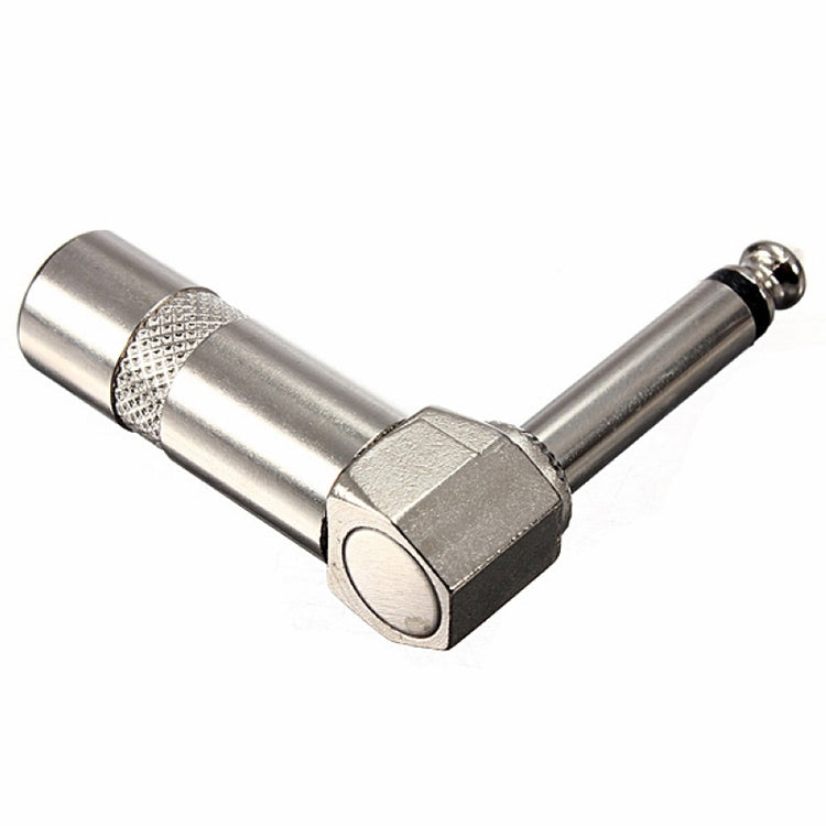 1/4英寸 6.35mm音頻插頭L形直角插孔吉他公單聲道接口